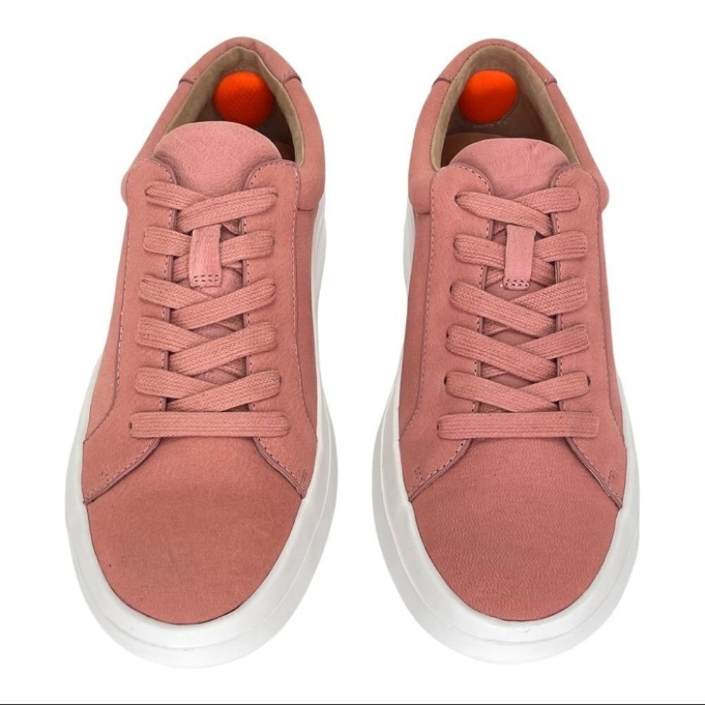 Gentle Souls by Kenneth Cole Rosette Pink Leather Womens Sneakers - Picture 6 of 12